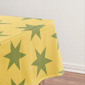 Star Pattern Trending Colors Gold Green Yellow Tafelkleed (Voorbeeld)