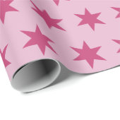 Star Pattern Trending Colors Lila roze maroon Cadeaupapier (Rol Hoek)