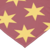 Star Pattern Trending Colors Maroon Gold Tafelkleed (Gekanteld)