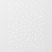 Star Pattern | Witte minimalistische moderne versi Raamsticker (Vel)