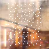 Star Pattern | Witte minimalistische moderne versi Raamsticker (Vel 2)