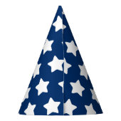 Star Patterned Blue Party Pet Feesthoedjes (Achterkant)