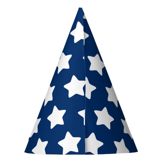 Star Patterned Blue Party Pet Feesthoedjes (Achterkant)