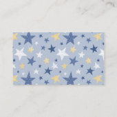 Star Penguin Baby shower Diaper Raffle Ticket Informatiekaartje (Achterkant)