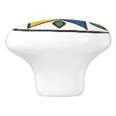 Star Pennsylvania Dutch Hex Sign Keramische Knop (Zijkant)