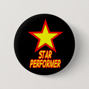 Star Performer-Button Ronde Button 5,7 Cm
