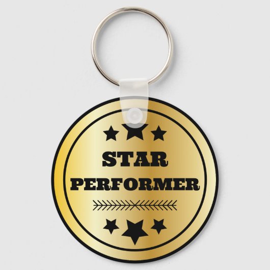 Star Performer Employee Recognition-Afstuderen Sleutelhanger (Voorkant)