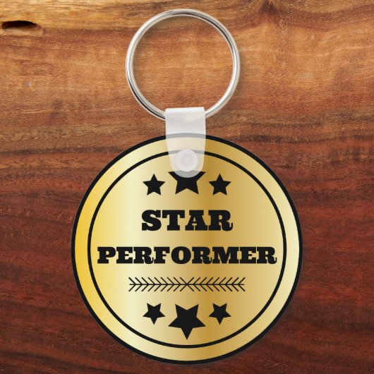 Star Performer Employee Recognition-Afstuderen Sleutelhanger (Voorkant)