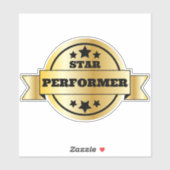 Star Performer Employee Recognition-Afstuderen Sticker (Vel)