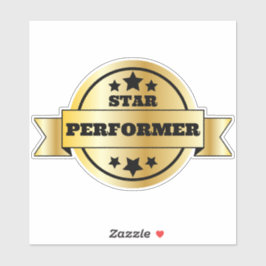 Star Performer Employee Recognition-Afstuderen Sticker
