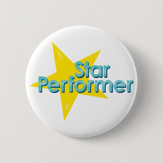 Star Performer Ronde Button 5,7 Cm (Voorkant)