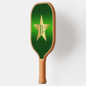 Star Pickleball Star Player Green Custom Monogram Pickleball Paddle (Links)