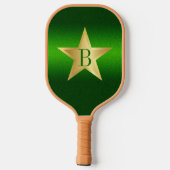 Star Pickleball Star Player Green Custom Monogram Pickleball Paddle (Achterkant)