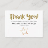 *~* STAR Pink - Logo BEDANKT QR AP8 Review Informatiekaartje (Voorkant)