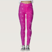 Star Pink Patroon Leggings (Voorkant)