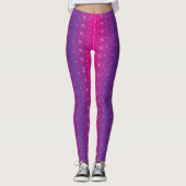 Star Pink Patroon Leggings (Voorkant)