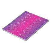 Star Pink Patroon Notitieblok (Linkerzijde)