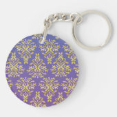 Star Pink Patroon Sleutelhanger (Achterkant)