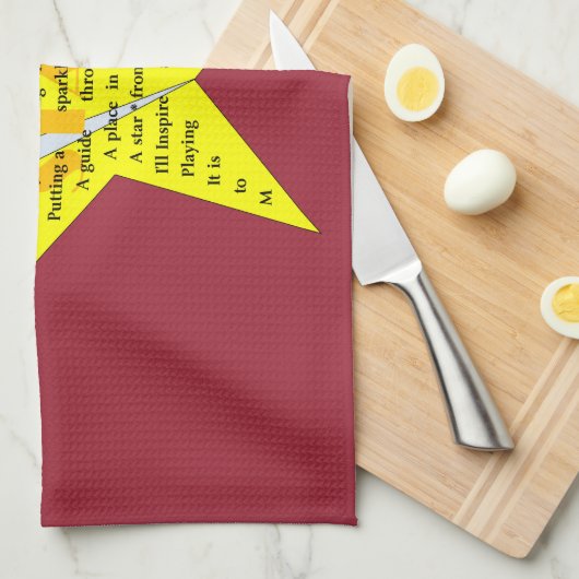 Star Poem Kitchen Towel Theedoek (Quarter Fold)