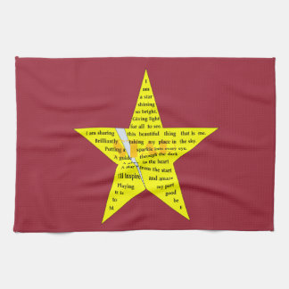 Star Poem Kitchen Towel Theedoek