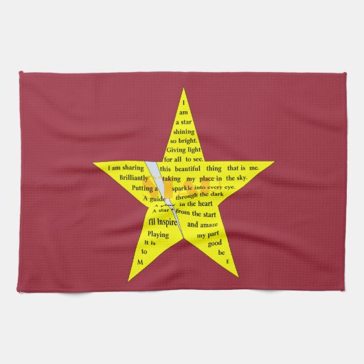 Star Poem Kitchen Towel Theedoek (Horizontaal)