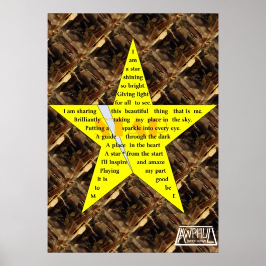 Star Poem-Poster Poster (Voorkant)