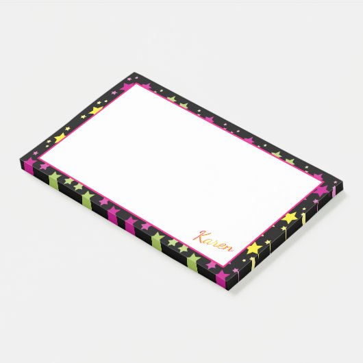 Star Post It Note voor Karen of voor jou (Schuin)