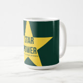 Star Power — 90s Maximalistische Mok | Retro Kunst (Voorkant rechts)