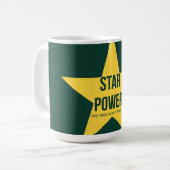 Star Power — 90s Maximalistische Mok | Retro Kunst (Voorkant links)