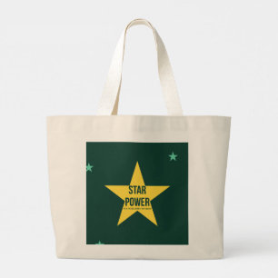 Star Power — 90s Maximalistische Schoudertas Ret Grote Tote Bag