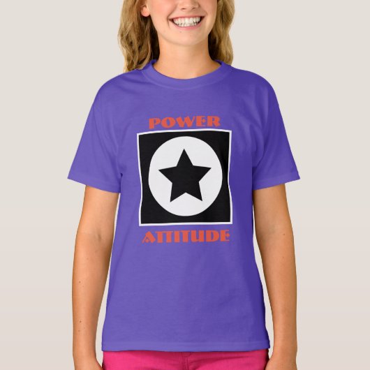 Star Power Attitude-Shirt T-shirt (Voorkant)