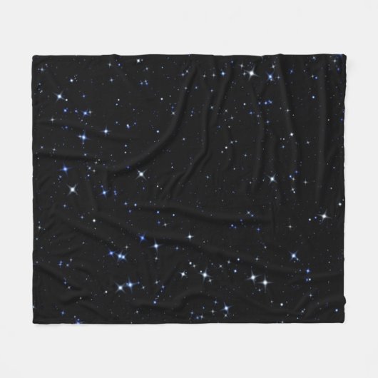 Star Power Deep Space Fleece Blanket Deken (Voorkant (Horizontaal))
