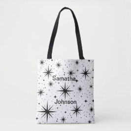 Star Print Tote Bag