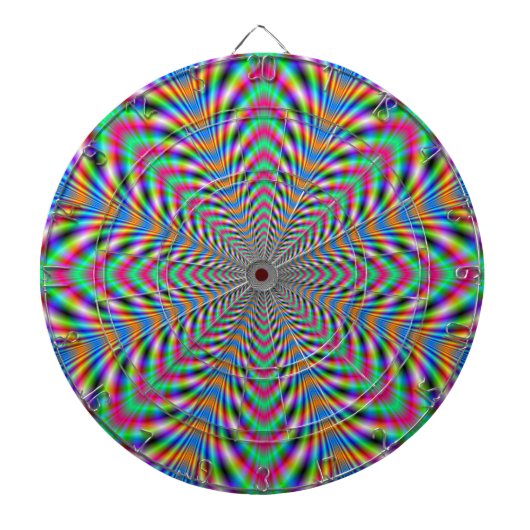 Star Psychedelic Dartboard Dartbord (Voorkant)