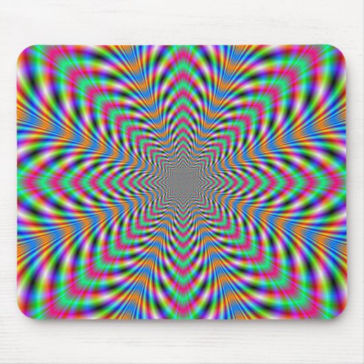 Star Psychedelic Mousepad Muismat (Voorkant)