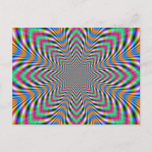 Star Psychedelic Post Kaart (Voorkant)