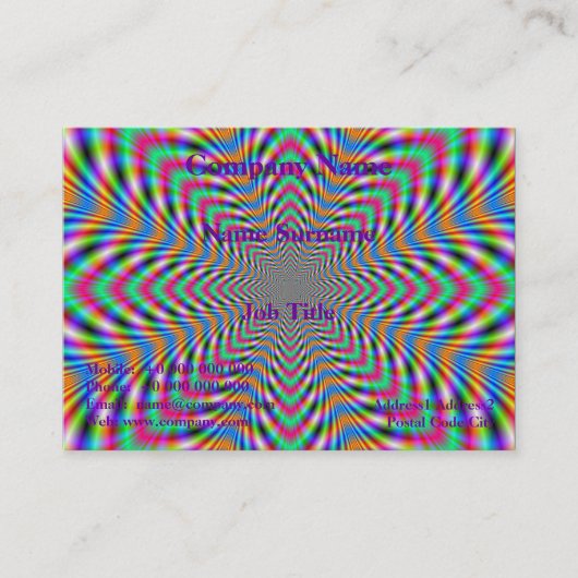 Star Psychedelic Visitekaartje (Voorkant)