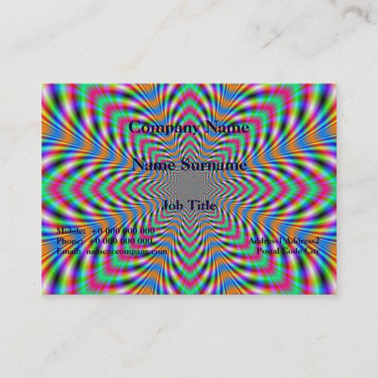 Star Psychedelic Visitekaartje (Voorkant)