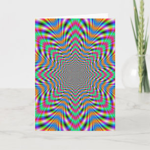 Star Psychedelic Wenskaart Kaart