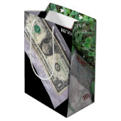 STAR QUALITY GIFT BAGS /SMALL-MEDIUM-LG-WIJNgroott Medium Cadeauzakje (Achterkant Gekanteld)