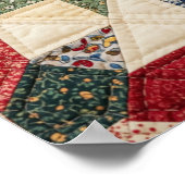 Star Quilt grafische kaart Poster (Hoek)