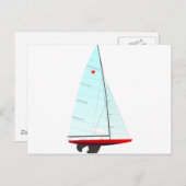 Star Racing Sailboat onedesign Olympische Klasse Briefkaart (Voorkant / Achterkant)