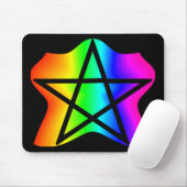 Star Rainbow Pentagram Muismat (Met muis)