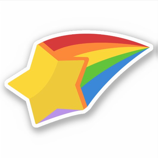 Star Rainbow Sticker (Voorkant)