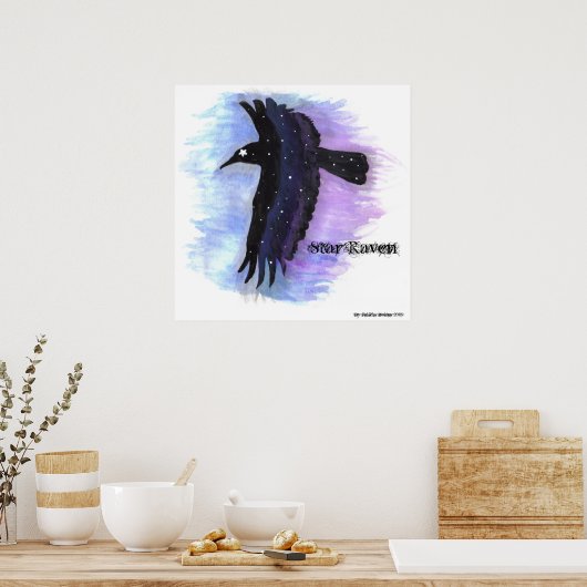 Star Raven, van Felicia Boites Poster (Keuken)