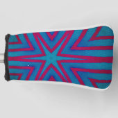 Star Red en Blue Geometric Golfheadcover (Voorkant)