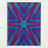 Star Red en Blue Geometric Planner (Voorkant)