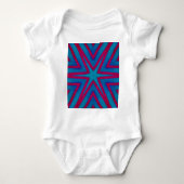 Star Red en Blue Geometric Romper (Voorkant)