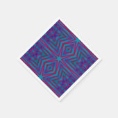 Star Red en Blue Geometric Servet (Hoek)