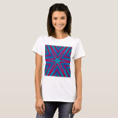 Star Red en Blue Geometric T-shirt (Voorkant volledig)